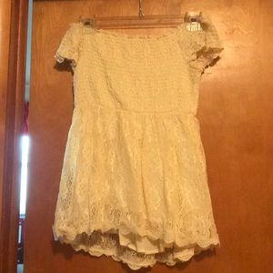 Lace off the shoulder top
